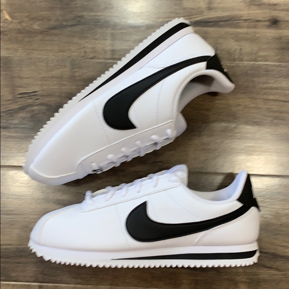 NIKE CORTEZ BASIC SL (GS) white/black - Picture 3 of 16